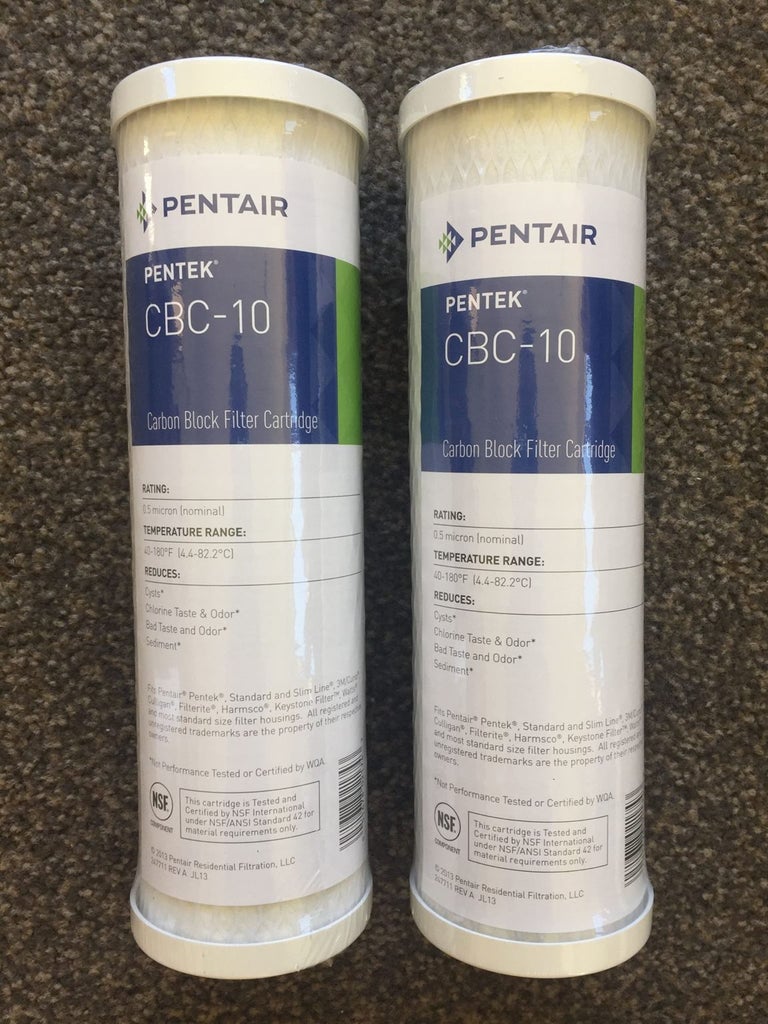 2 x CBC10 – (Carbon Block Cartridge 10 inch) – Pentair-Pentex